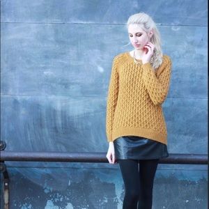 H&M mustard yellow sweater